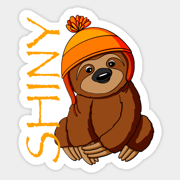 Shiny Firefly Sloth Sticker by Alisha Ober Designs